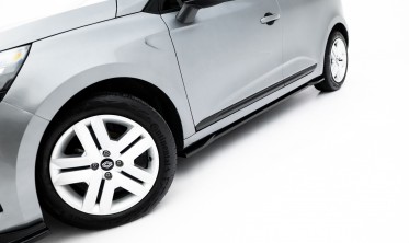 Тюнинг накладки (листвы) под пороги Renault Clio Mk5 рестайл фото