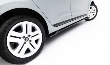 Тюнинг накладки (листвы) под пороги Renault Clio Mk5 рестайл фото