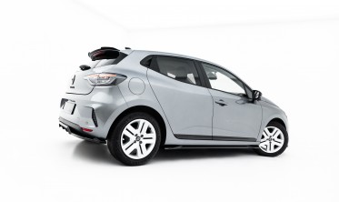 Тюнинг накладки (листвы) под пороги Renault Clio Mk5 рестайл фото