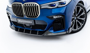 Тюнинг накладка на передний бампер BMW X7 G07 M-Pack 2018-2022 карбон фото