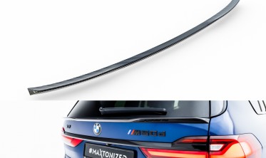 Нижний спойлер на крышку багажника BMW X7 G07 M-Pack карбон фото