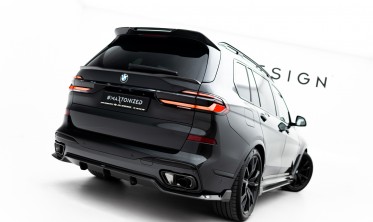 Нижний спойлер на крышку багажника BMW X7 G07 M-Pack карбон фото