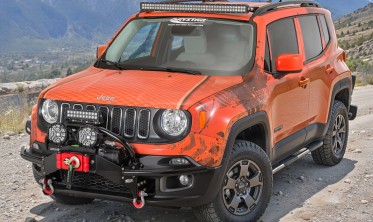 Силовой передний бампер Jeep Renegade (2014-2018) дорестайл фото