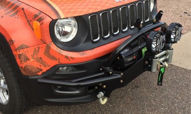 Силовой передний бампер Jeep Renegade (2014-2018) дорестайл фото