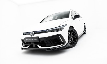 Тюнінг накладка (губа) на передній бампер VW Golf MK8 R рест. Maxton design вар. 1 фото