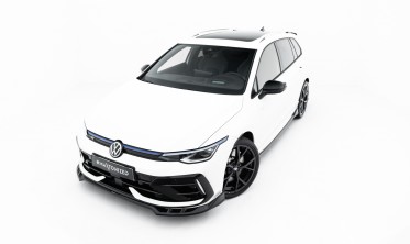 Тюнінг накладка (губа) на передній бампер VW Golf MK8 R рест. Maxton design вар. 1 фото