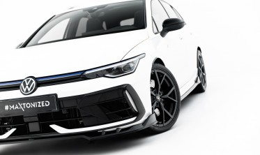 Тюнінг накладка (губа) на передній бампер VW Golf MK8 R рест. Maxton design вар. 1 фото