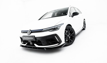 Тюнинг накладка (диффузор) на передний бампер VW Golf MK8 2024- R версия вар. 3 фото