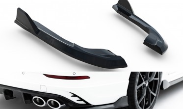 Боковые элероны на задний бампер VW Golf 8 R Variant 2024- вар. 2 под диф. VW-GO-8F-R-VA-RS1G+RS1RG фото