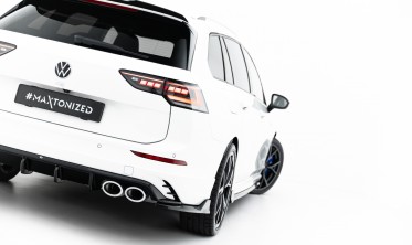 Бокові елерони на задній бампер VW Golf 8 R Variant 2024- вар. 2 під диф. VW-GO-8F-R-VA-RS1G+RS1RG фото