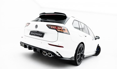 Бокові елерони на задній бампер VW Golf 8 R Variant 2024- вар. 2 під диф. VW-GO-8F-R-VA-RS1G+RS1RG фото