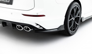 Бокові елерони на задній бампер VW Golf 8 R Variant 2024- вар. 2 під диф. VW-GO-8F-R-VA-RS1G+RS1RG фото