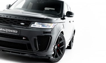 Тюнинг накладка (сплиттер) на передний бампер Land Rover Range Rover Sport SVR Mk2 2018-2022 фото