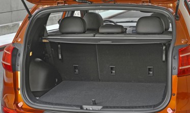 шторка-полиця багажника для Kia Sportage 2010-2015 чорна фото