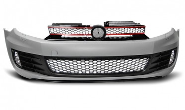 Передній тюнінг бампер Volkswagen Golf 6 GTI з туманками фото