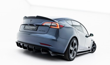 Тюнинг накладки на задний бампер Tesla Model 3 для диф. TE-MODEL3-1-RS2G фото