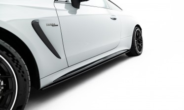 Накладки (тюнінг леза) під пороги Mercedes-AMG CLE 53 Aero C236 Street Pro фото