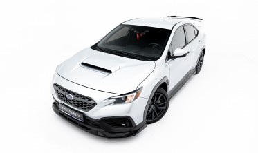Тюнинг накладка (юбка) на передний бампер Subaru WRX STI Mk2 вар. 2 фото