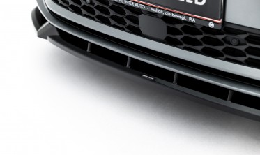 Тюнинг накладка (юбка) на передний бампер Skoda Kodiaq Mk2 Sportline вар. 1 фото