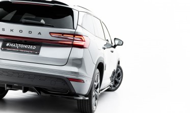 Тюнінг дифузор на задній бампер Skoda Kodiaq Mk2 Sportline фото