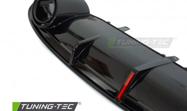 Задний тюнинг диффузор Audi A7 C7 2010-2014 S стиль с led стопом фото