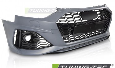 Тюнинговый передний бампер Audi A4 B9 2020-2024 в стиле RS фото