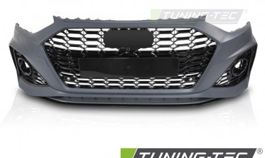 Тюнинговый передний бампер Audi A4 B9 2020-2024 в стиле RS фото