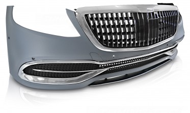 Тюнінговий передній бампер Mercedes W222 2018-2020 в стилі Maybach фото