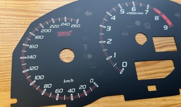 Шкали-замінники з миль на км Subaru BRZ STI фото