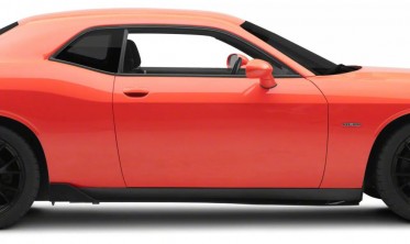 Диффузоры порогов Dodge Challenger (2015-2021) v3 черный мат фото
