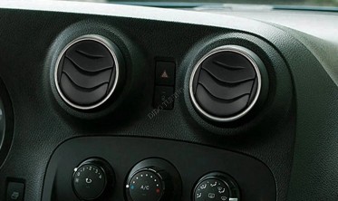 Хром кольца на воздуховоды в панели Mercedes Citan W415 фото