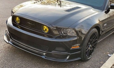 Диффузор переднего бампера Ford Mustang GT V6 (2013-2014) RTR Style черный глянец фото