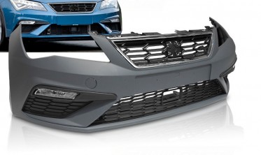 Тюнинг бампер передний Seat Leon MK3 5F 2017-2020 в стиле sport фото