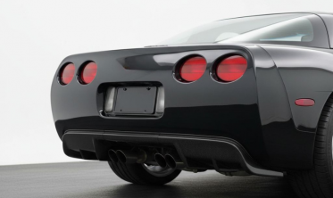 Диффузор заднего бампера Chevrolet Corvette C5 (1998-2004) черный матовый фото