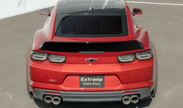 Боковые диффузоры заднего бампера Chevrolet Camaro 6 (2016–2023) черный глянец фото