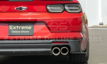 Бічні дифузори заднього бампера Chevrolet Camaro 6 (2016–2023) чорні матові фото