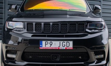 Тюнінгова накладка (губа) на передній бампер Jeep Grand Cherokee WK2 (2014-2021) фото