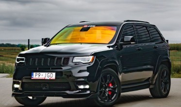Тюнінгова накладка (губа) на передній бампер Jeep Grand Cherokee WK2 (2014-2021) фото