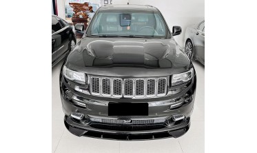 Тюнинговая накладка переднего бампера Jeep Grand Cherokee WK2 (2012-2016) черный глянец фото