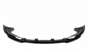 Тюнинговая накладка переднего бампера Jeep Grand Cherokee WK2 (2012-2016) V3 черный глянец фото