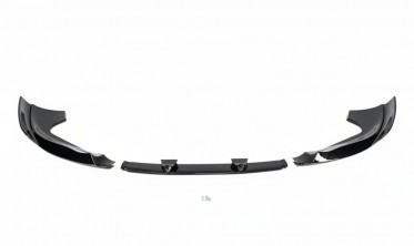 Тюнинговая накладка переднего бампера Jeep Grand Cherokee WK2 (2012-2016) V3 черный глянец фото
