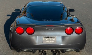 Спойлер крышки багажника Chevrolet Corvette (2005-2013) ZR1 style черный матовый фото