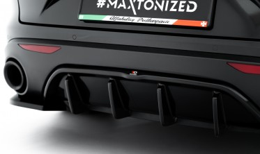 Центральный диффузор заднего бампера Alfa Romeo Stelvio фото