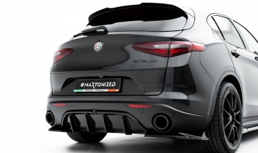 Центральный диффузор заднего бампера Alfa Romeo Stelvio фото