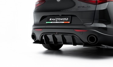 Центральный диффузор заднего бампера Alfa Romeo Stelvio фото