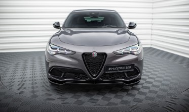 Тюнинговый диффузор переднего бампера Alfa Romeo Stelvio вер.1 фото