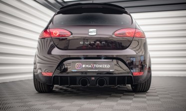Тюнінговий дифузор заднього бампера Seat Leon 2 Cupra / FR рестайл фото