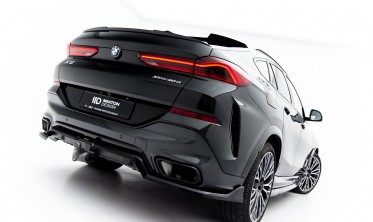 Задний тюнинг диффузор на бампер BMW X6 G06 LCI M-sport вар. 2 фото