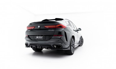 Задний тюнинг диффузор на бампер BMW X6 G06 LCI M-sport вар. 2 фото