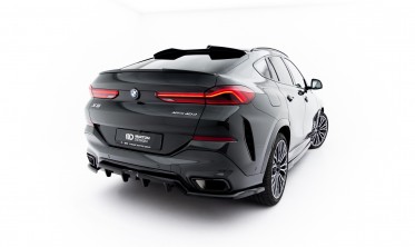 Тюнинговый диффузор на задний бампер BMW X6 G06 M-Pack послерестайл вар. 1 фото